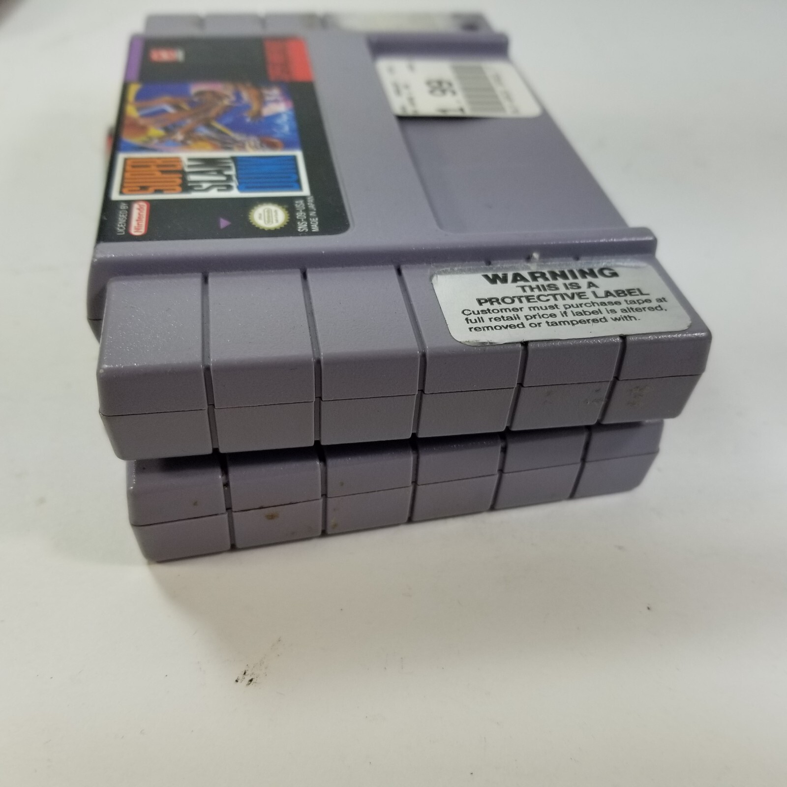 Super Play Action Football & Super Slam Dunk (Super Nintendo) SNES Basketball