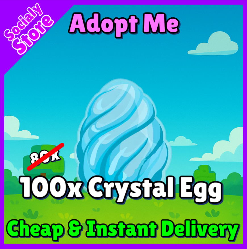 [🟢ONLINE ] 100x Crystal Egg | Adopt Me | Instant Delivery | SAFE | Without Ban