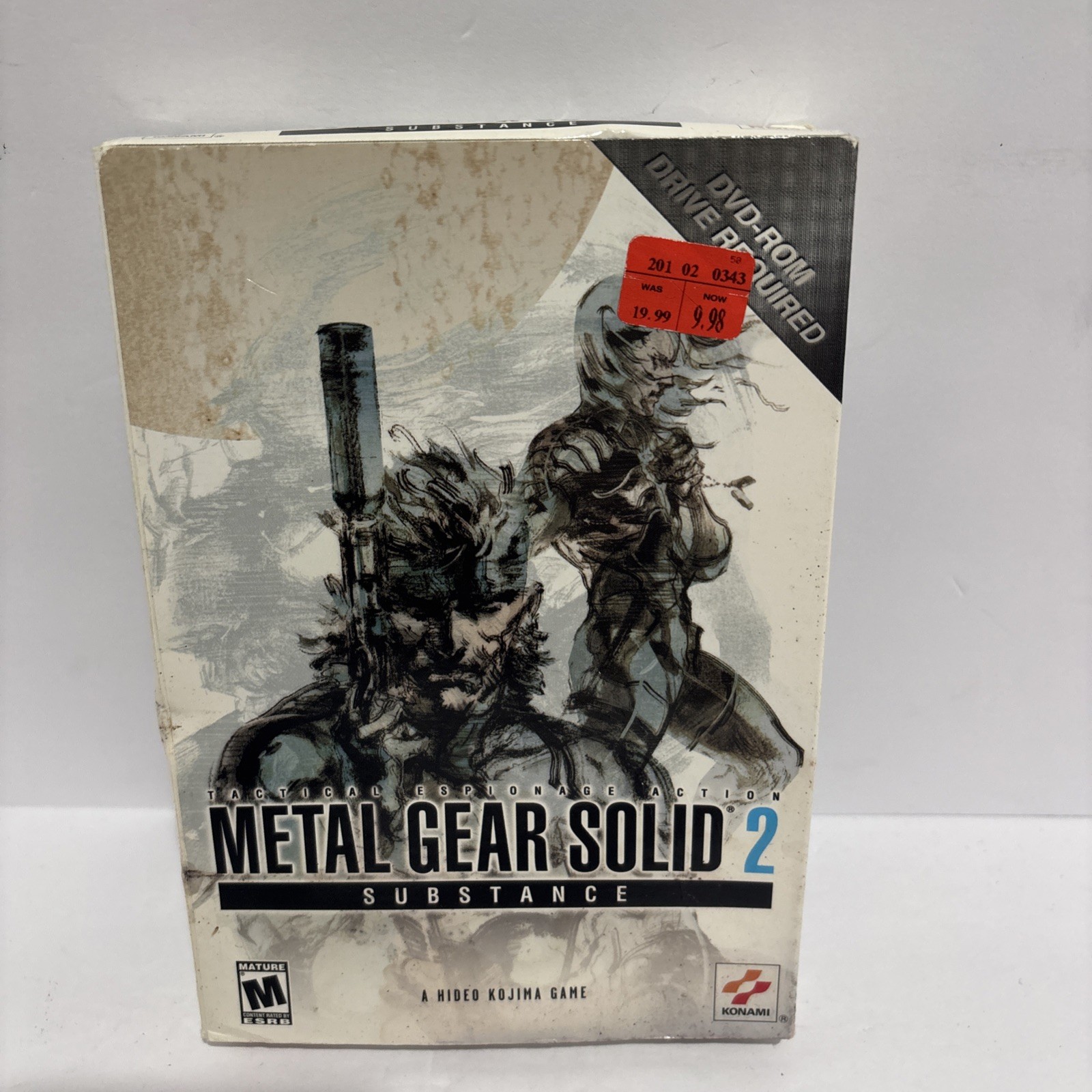 Metal Gear Solid 2 Substance PC CD-ROM 2003 Konami Complete Gatefold Case