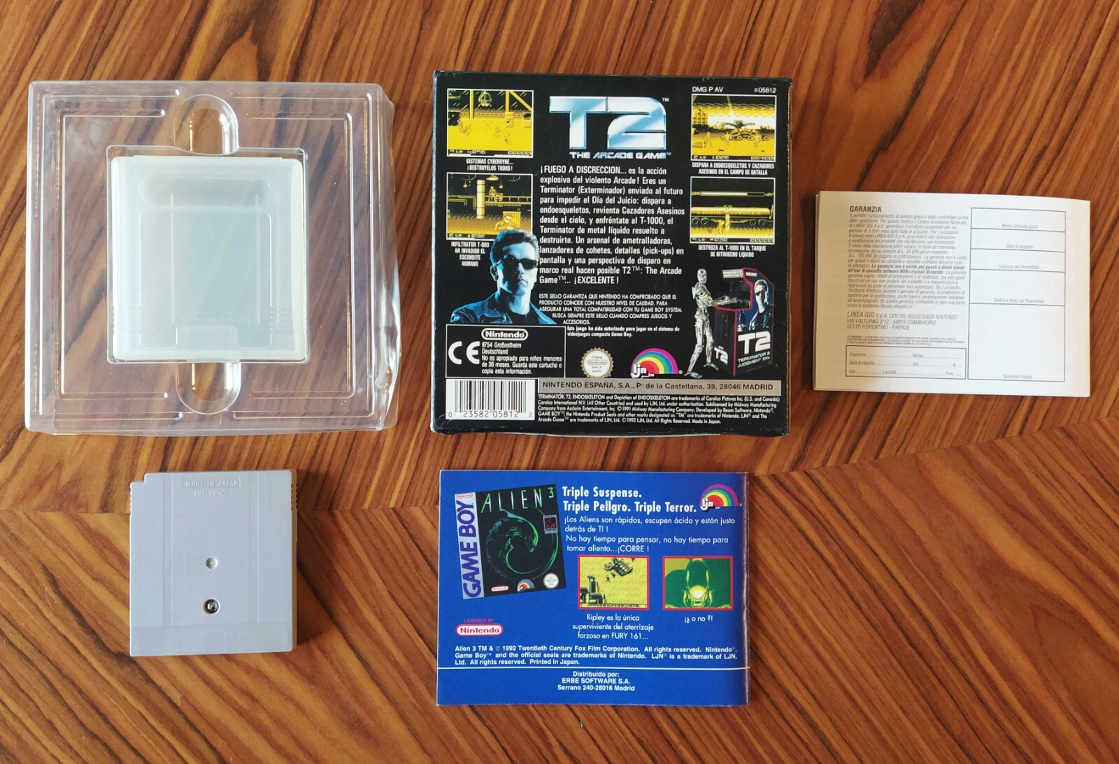 T2 Terminator 2 The Arcade Game Game Boy PAL España Italia Region Libre