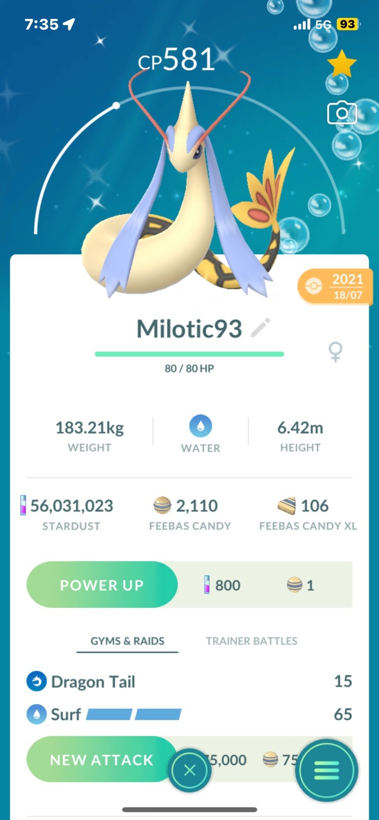 SHINY MILOTIC