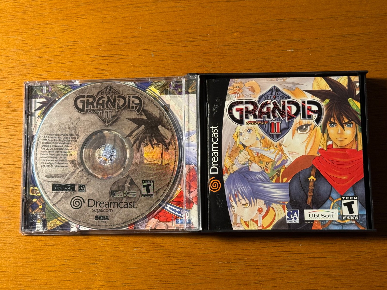 Grandia II (Sega Dreamcast, 2000) TESTED W/ MANUAL **NO SOUNDTRACK**
