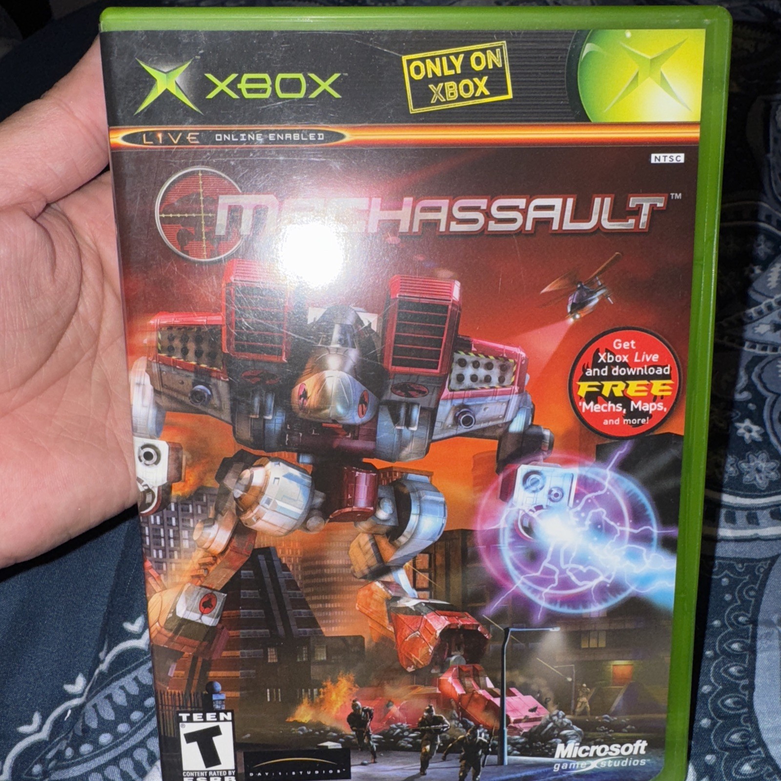 MechAssault Xbox Complete CIB Black Label Tested CLEAN DISC