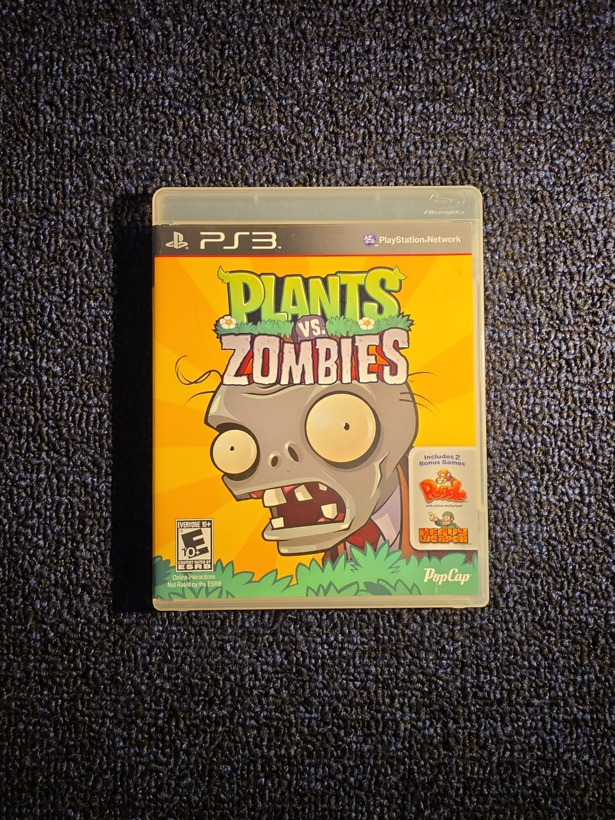MINT DISC PS3 Plants VS. Zombies Game Bonus Games PlayStation 3 2011 PopCap CIB