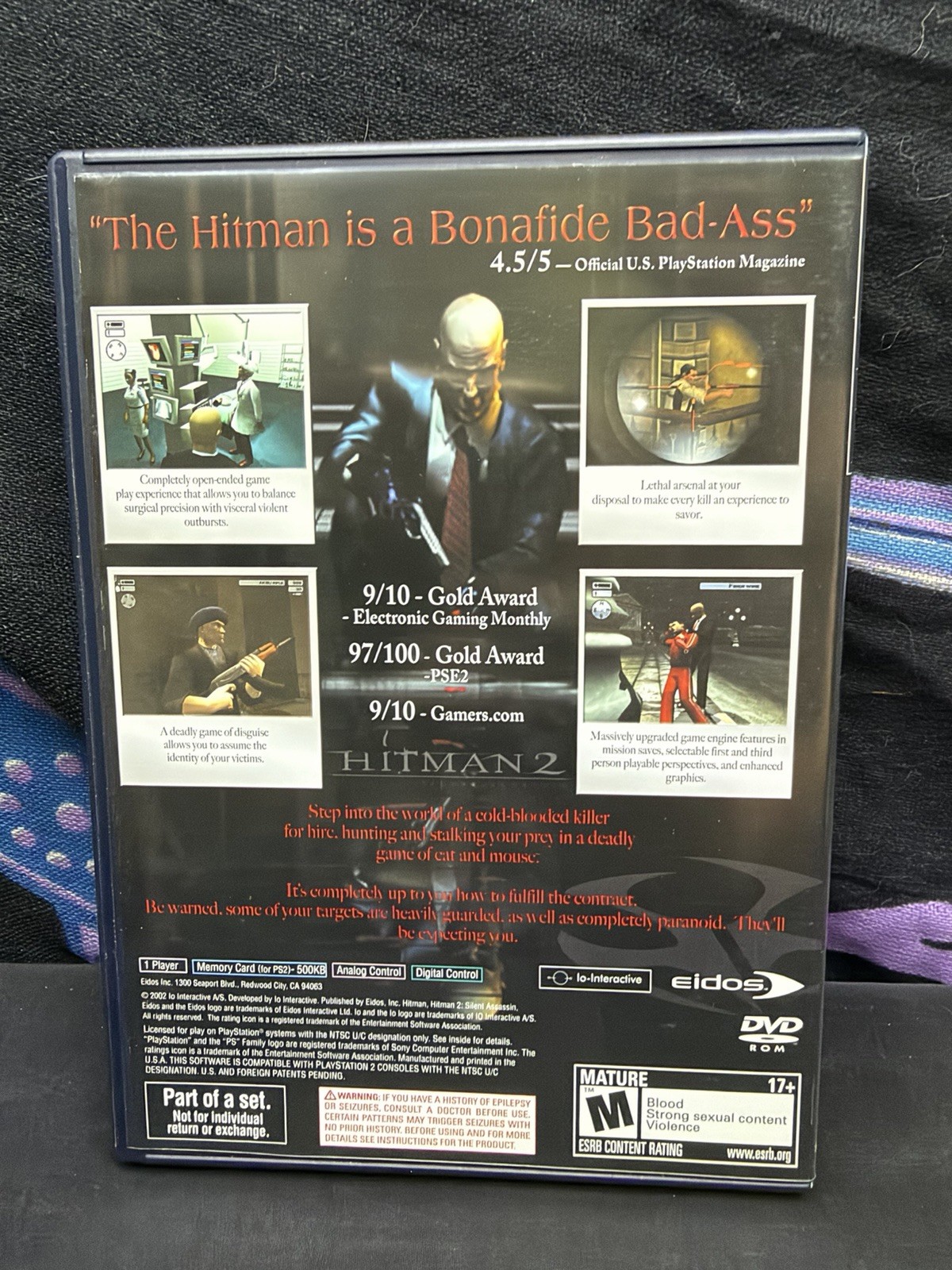 Hitman Trilogy PS2 Box Set CIB Complete w/ Bonus Disc Tested Blood Money Silent