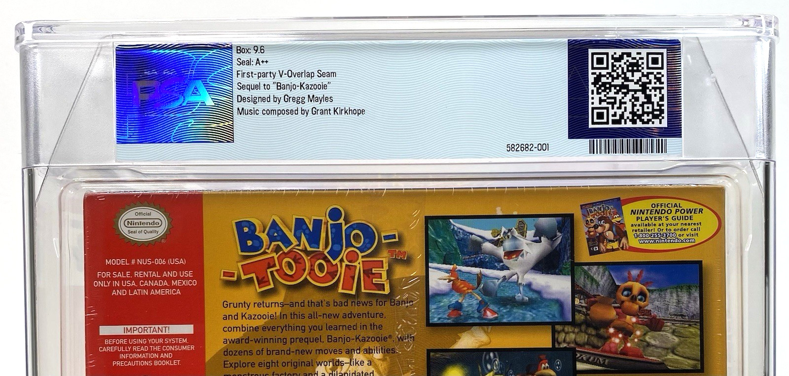 Banjo-Tooie Nintendo 64 N64 Brand New 2001 Factory Sealed PSA Graded 9.6 A++