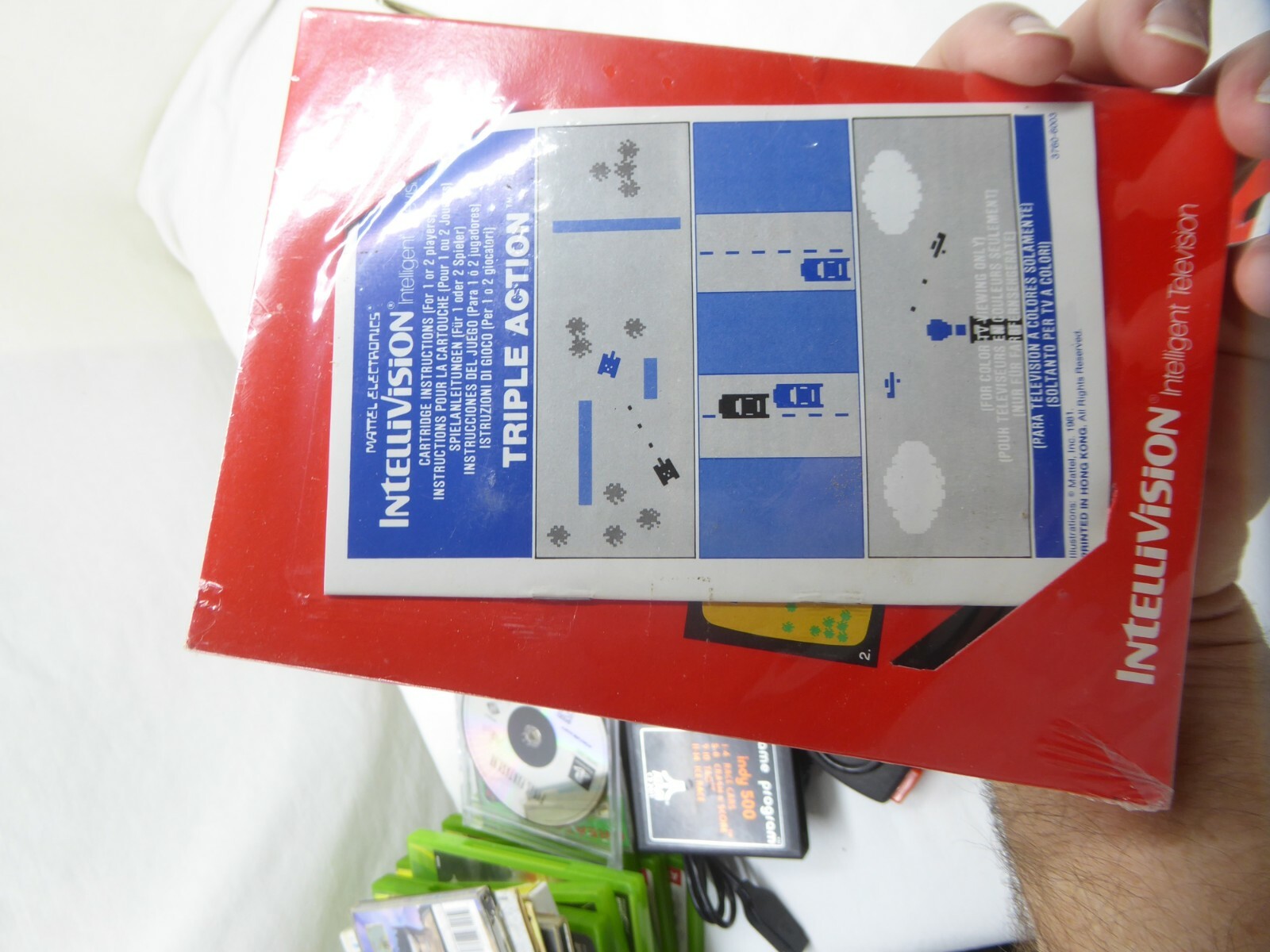 Triple Action (Intellivision, 1981) NOS Gatefold cellophane intact