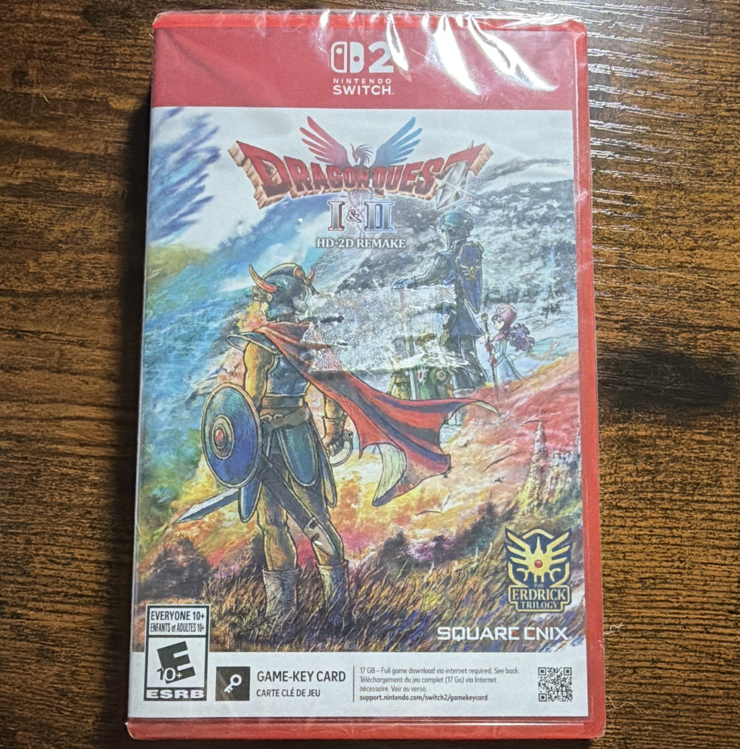 Square Enix Dragon Quest I & II HD-2D Remake Game-Key Card Nintendo Switch 2