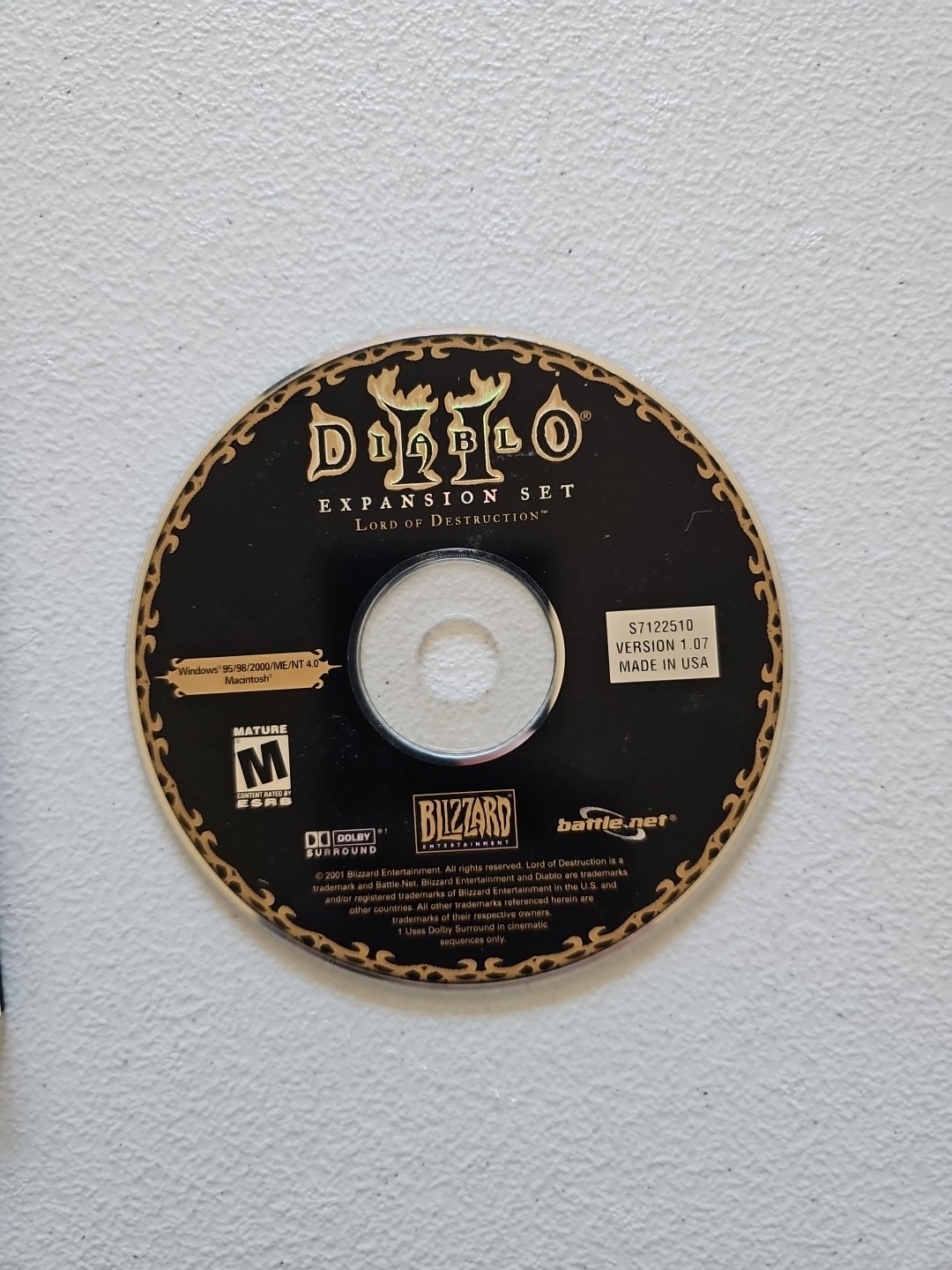 Diablo 2 Lord of Destruction Expansion Set PC Game CD-ROM 2001 | Good