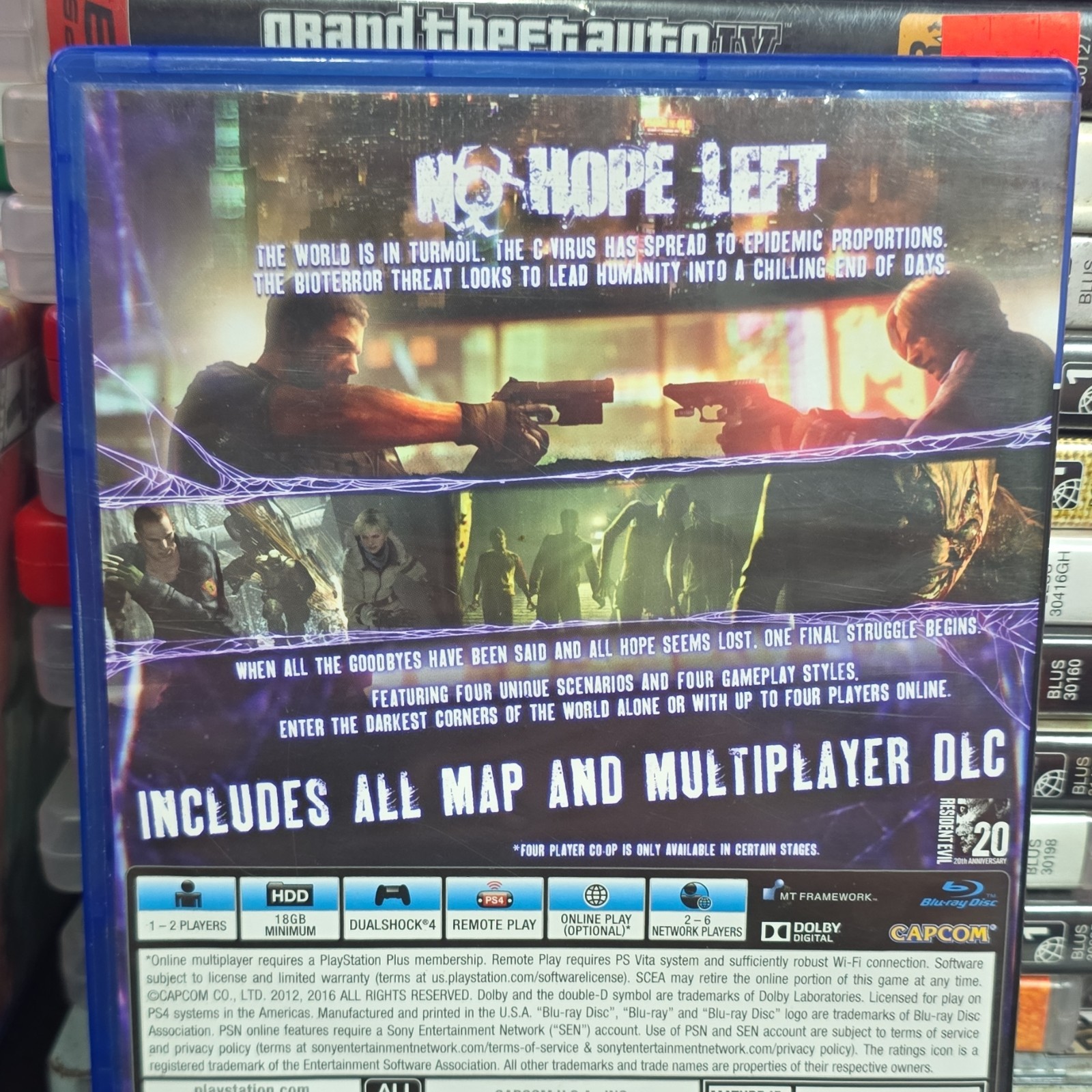 Capcom Resident Evil 6 PS4 M NTSC-U/C 2016 Multiplayer DLC Included