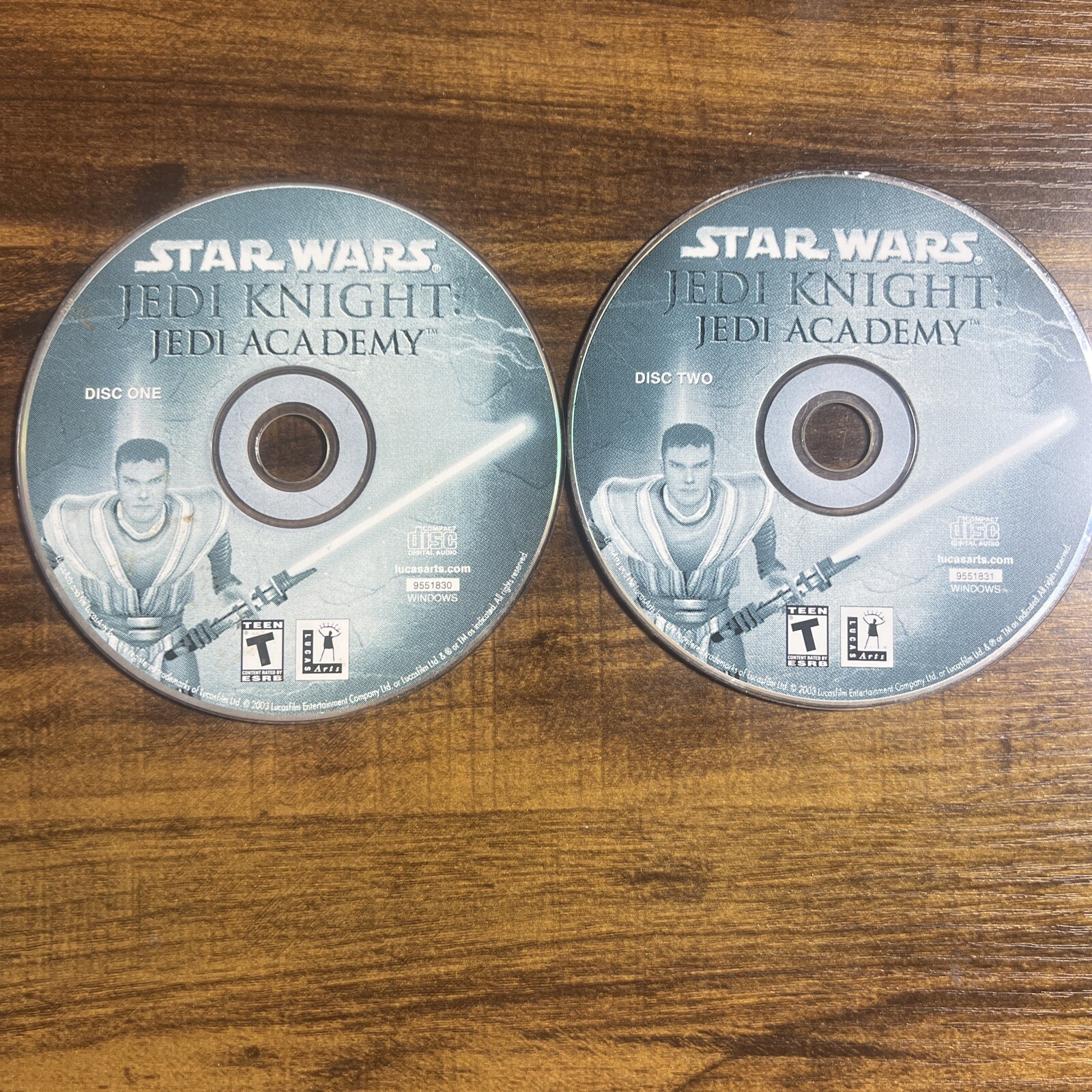 Star Wars Jedi Knight: Jedi Academy 2 Discs Only PC Computer Game Windows 98