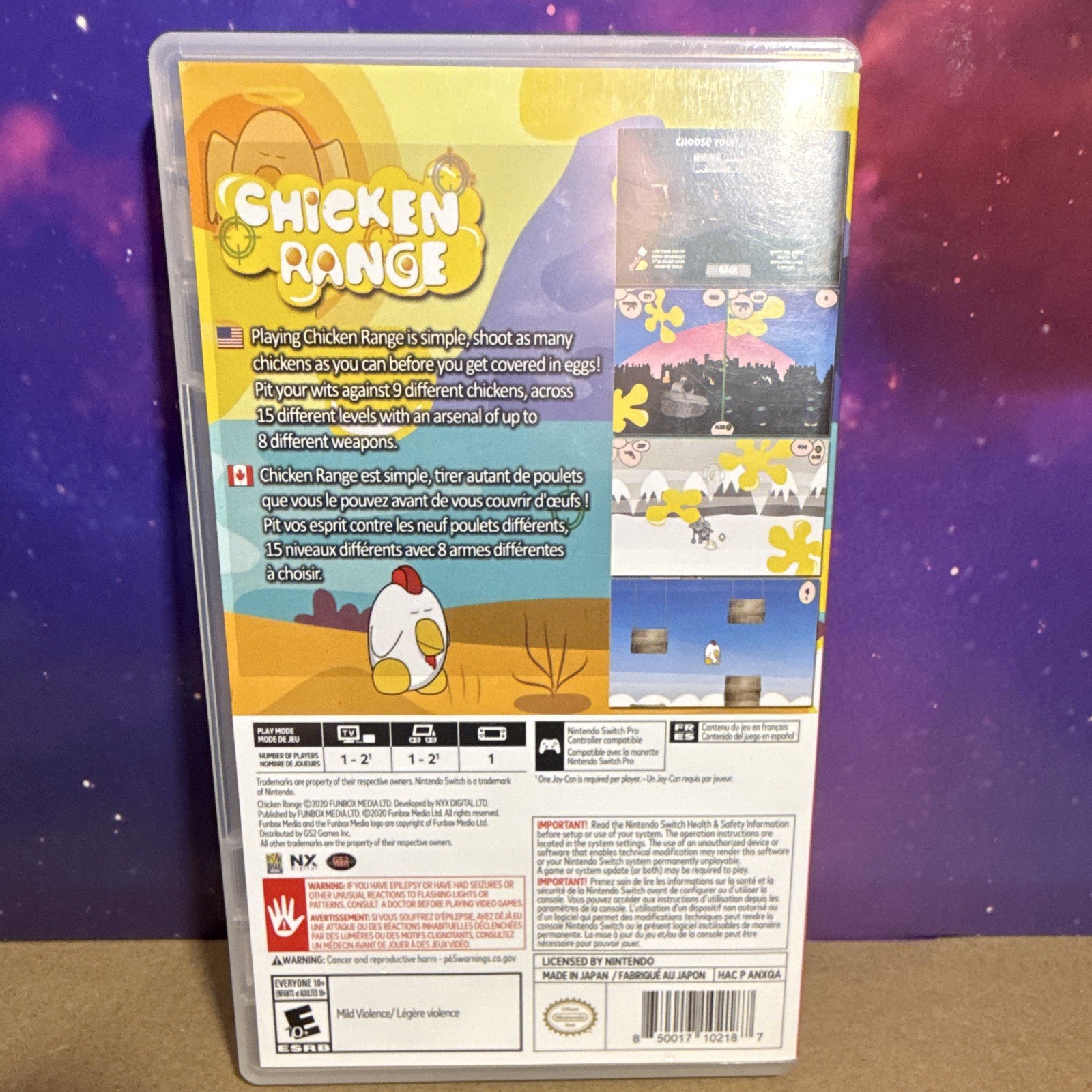 Chicken Range – Nintendo Switch, Funbox Media, Shooter, Multiplayer, Case