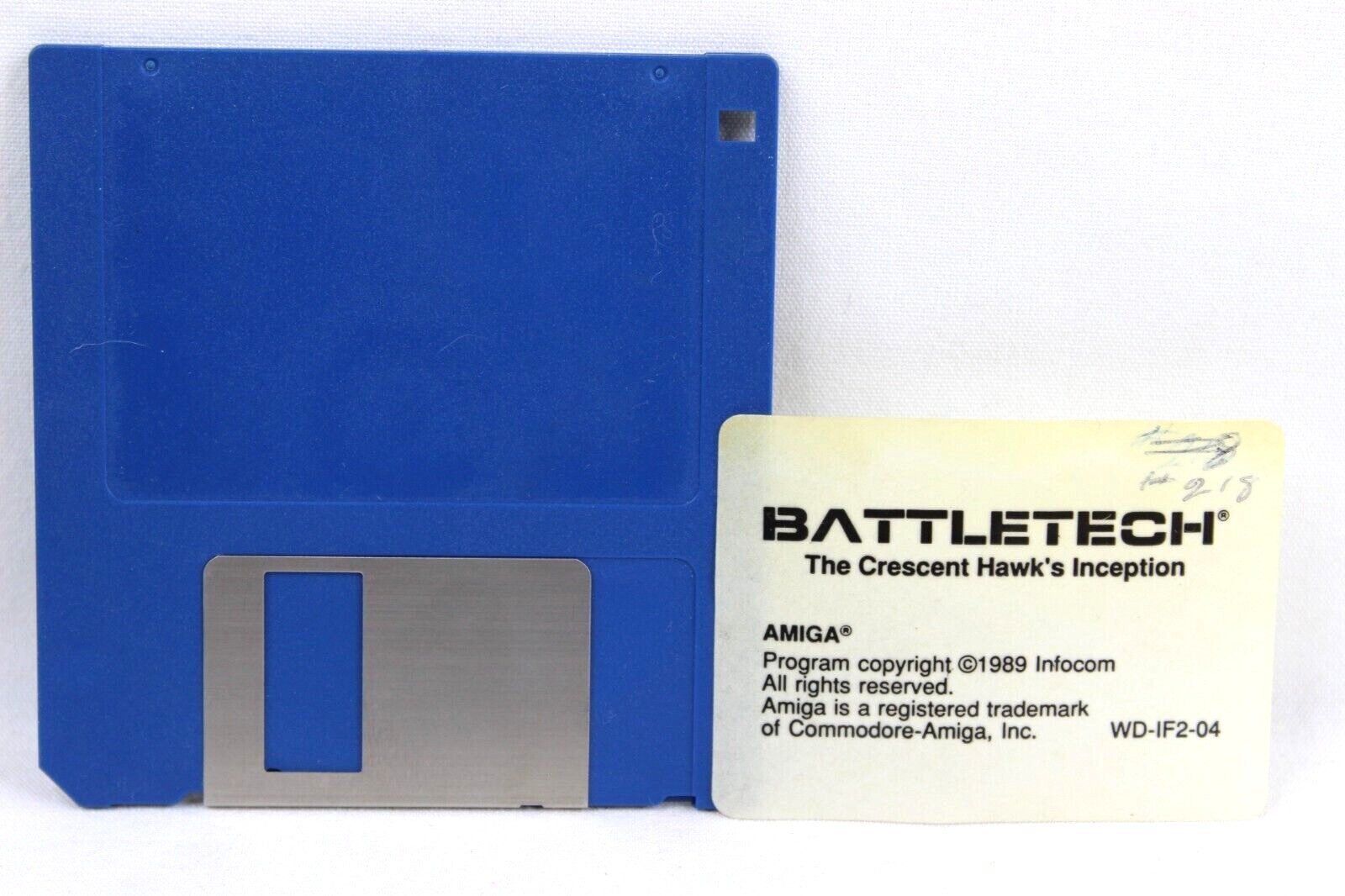 Battletech Crescent Hawk’s Inception 3 1/2″ Floppy Disk Amiga Computer Game 1989