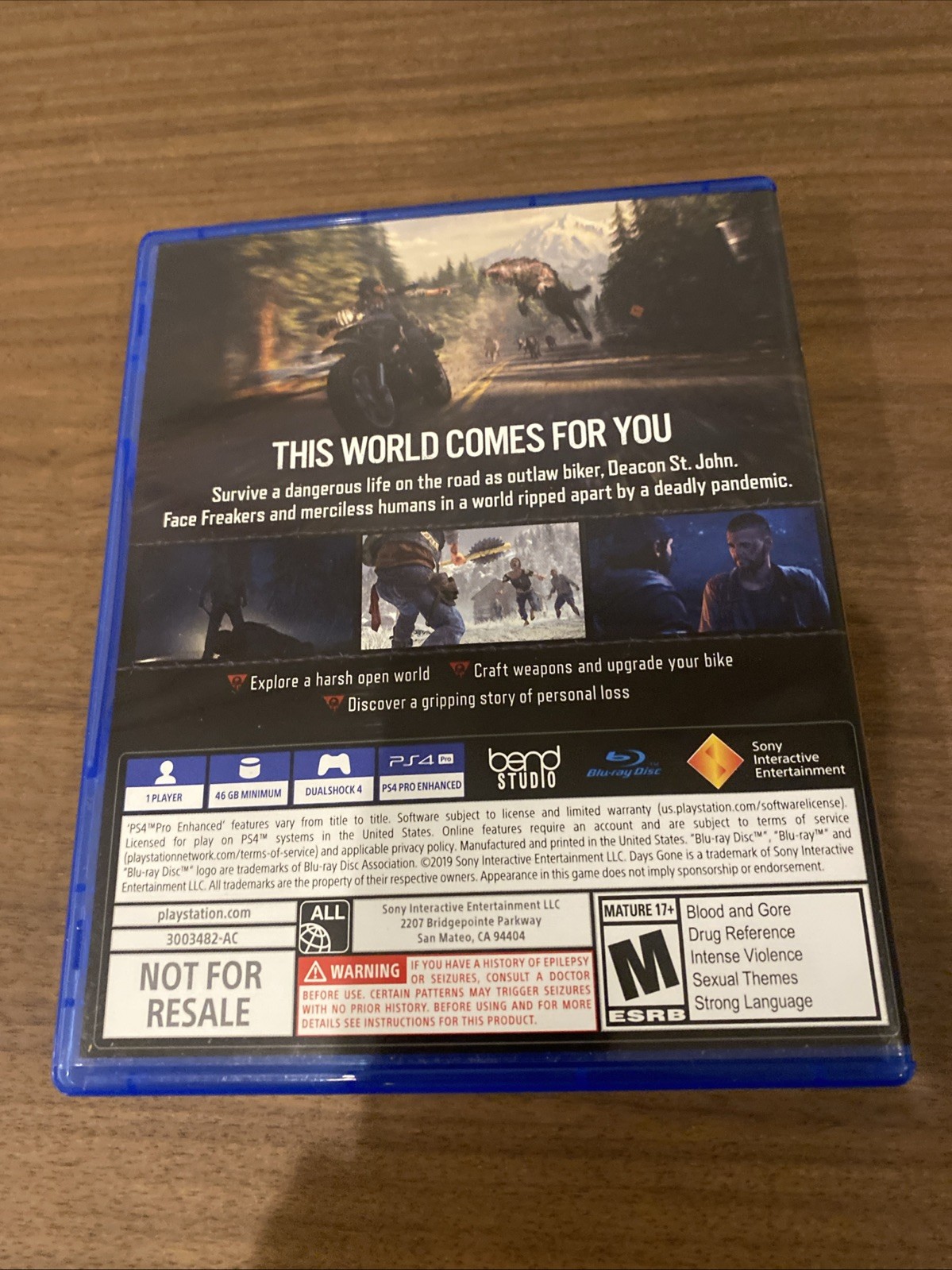 Days Gone – Sony PlayStation 4 Complete