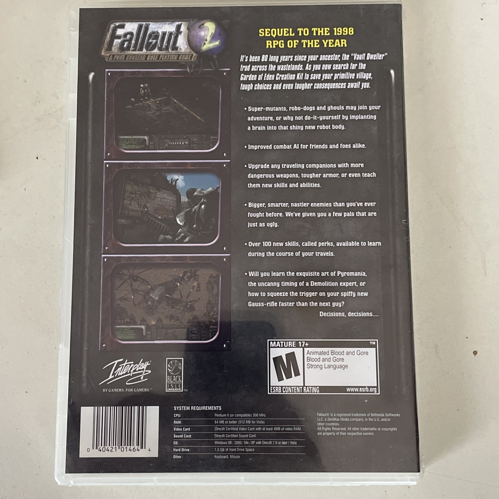RARE! Fallout 2 (PC, 1998) Interplay BRAND NEW SEALED!!