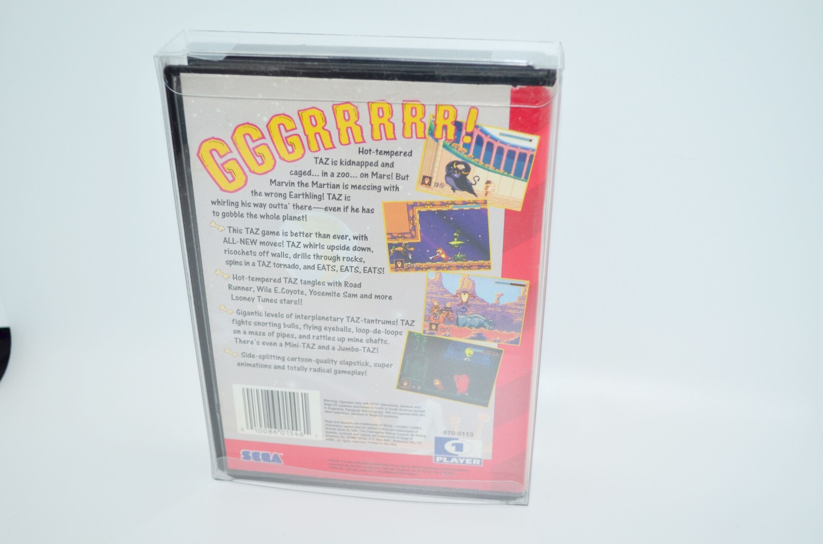 5 Plastic Protective Protectors Cases Sleeves Display Boxes For Sega Genesis