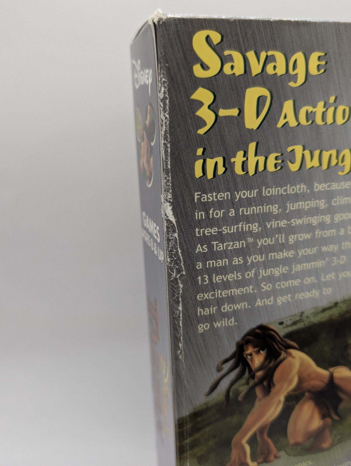 Disney’s Tarzan Action Game Pc With Original Box ( Sealed Game , Damaged Box )