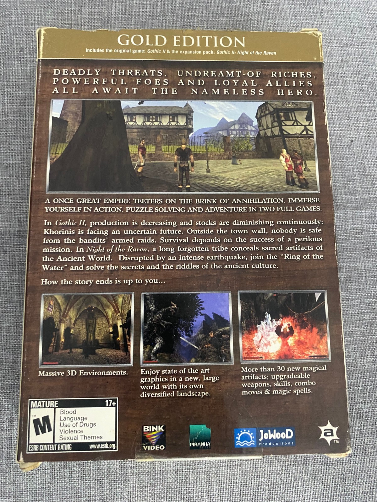 Gothic II: Gold Edition Boxed Game PC CD-ROM 2005 Software