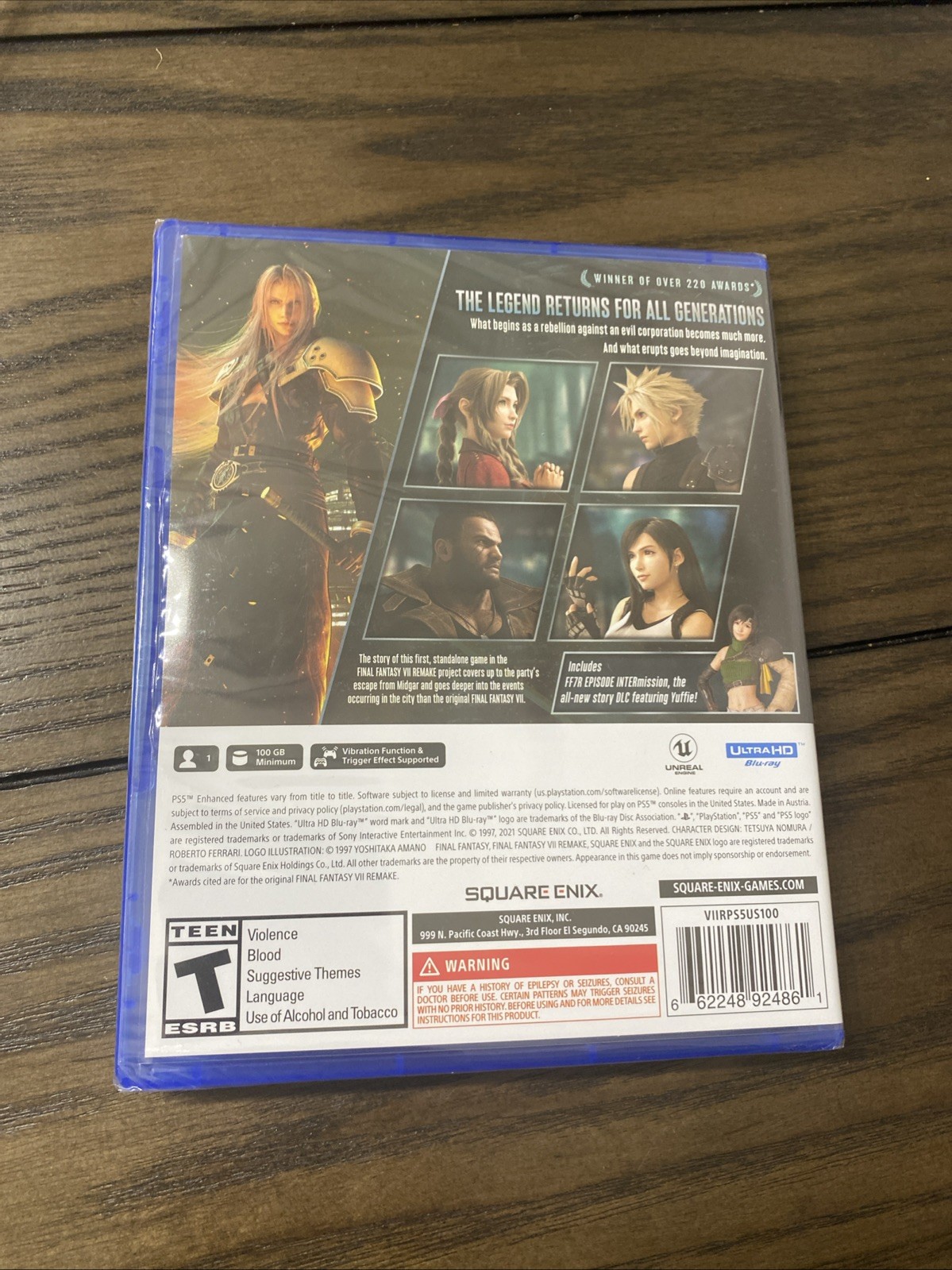 NEW Square Enix Final Fantasy VII Remake Intergrade for PLAYSTATION 5 PS5 SEALED