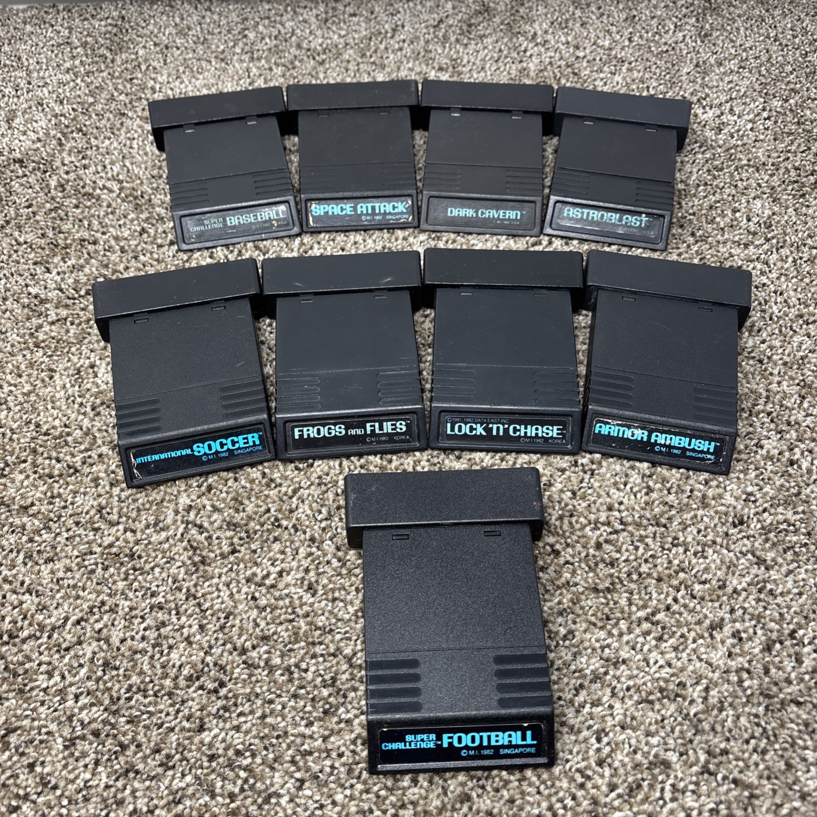 1982 Atari 2600 M Network Game Lot Of 9 Tested Atari Game Lot Arcade Fun