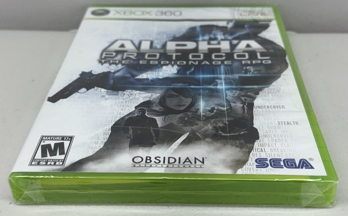 Alpha Protocol The Espionage RPG (XBOX 360) New Factory Sealed CIB Video Game
