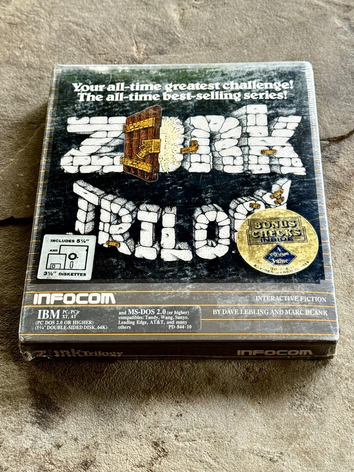 Sealed Infocom Zork Trilogy IBM PC DOS Big Box Original Shrink Wrap Rare