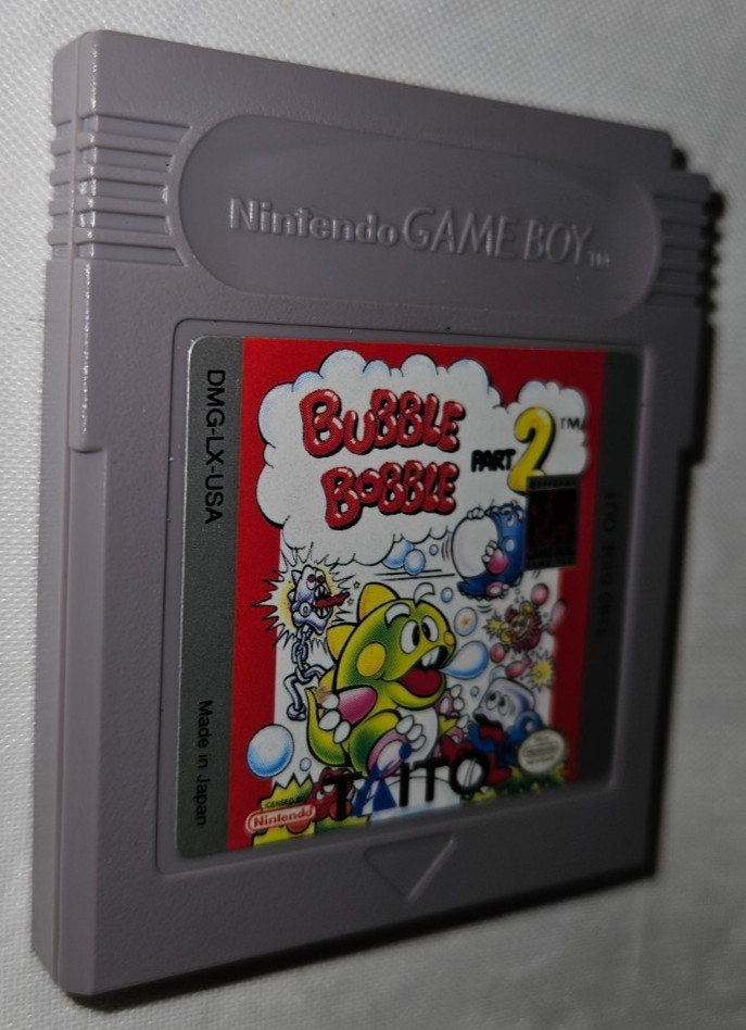 Bubble Bobble Part 2 Cartridge Only Authentic Nintendo Game Boy USA 1992 Taito