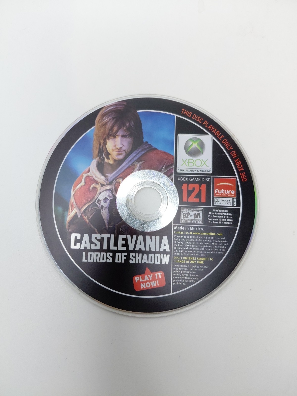 Microsoft Xbox 360 DEMO DISC Castlevania Lords Of Shadow #121 Video Game – RARE