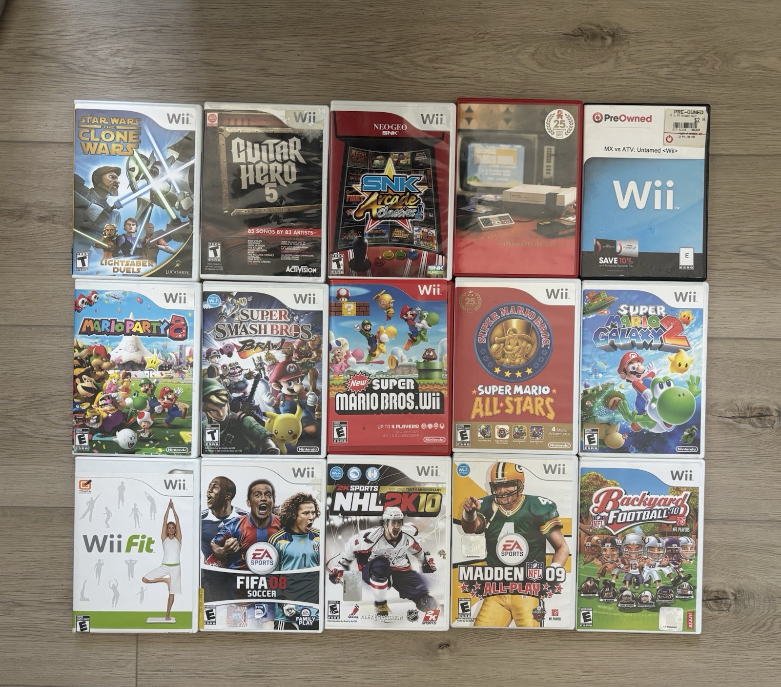 Nintendo Wii Video Game Lot (You Pick & Choose) Case Included w/ Disc