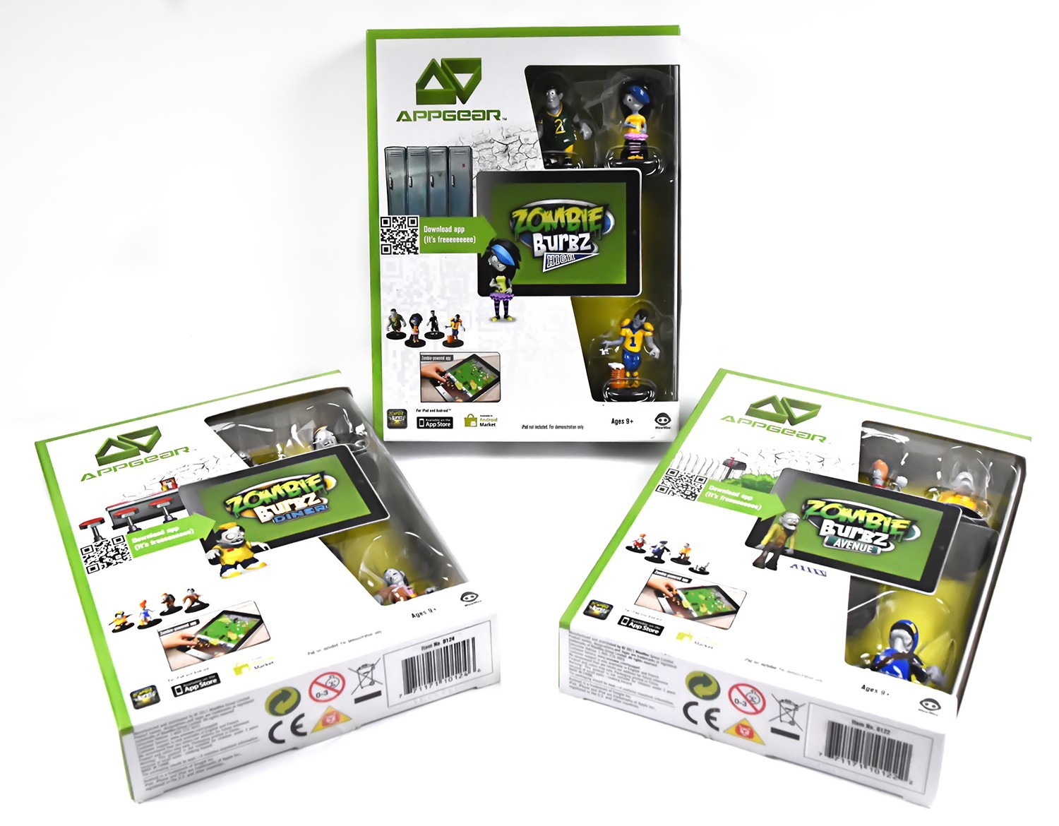 iPad iPhone Mobile Game ZOMBIE BURBZ Set of 3 – Appgear, Android, New – A4