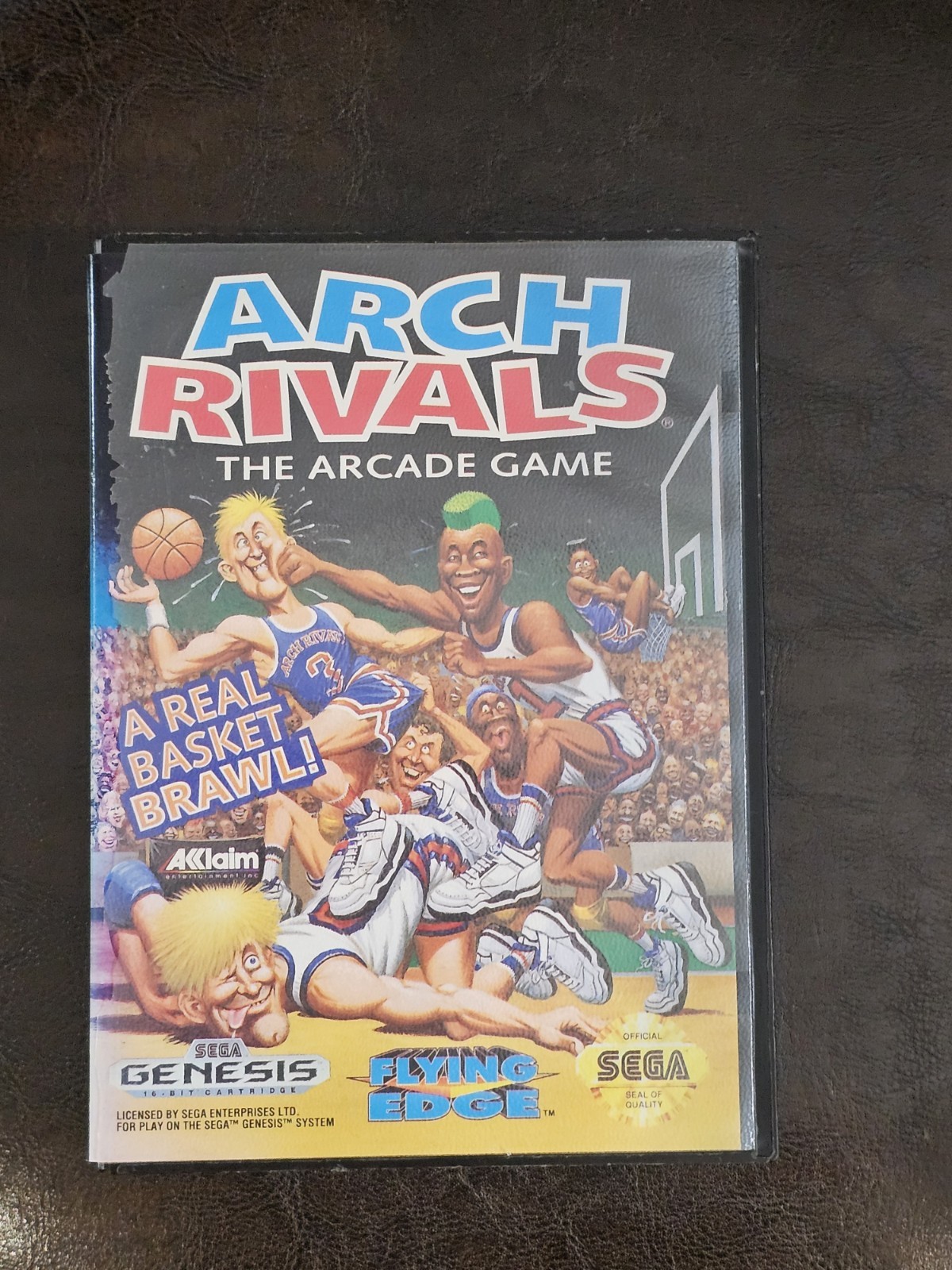 Arch Rivals Sega Genesis Game & Case Flying Edge NO MANUAL FUN GAME