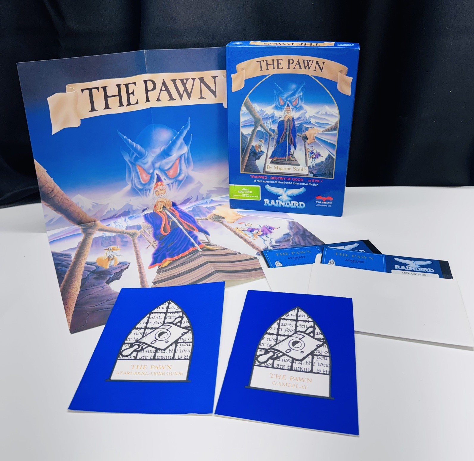 The Pawn Rainbird Software for Atari 800/130XL Magnetic Scrolls 5.25 Floppy Disk
