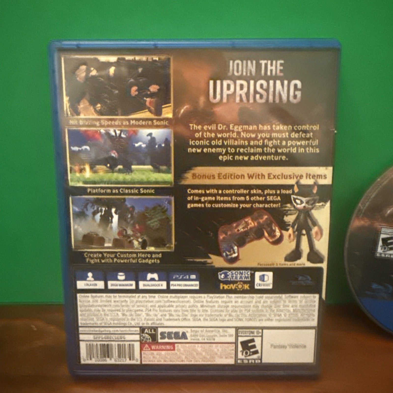 Sonic Forces Bonus Edition Sony Playstation 4 PS4 Tested & Working Sonic Forces
