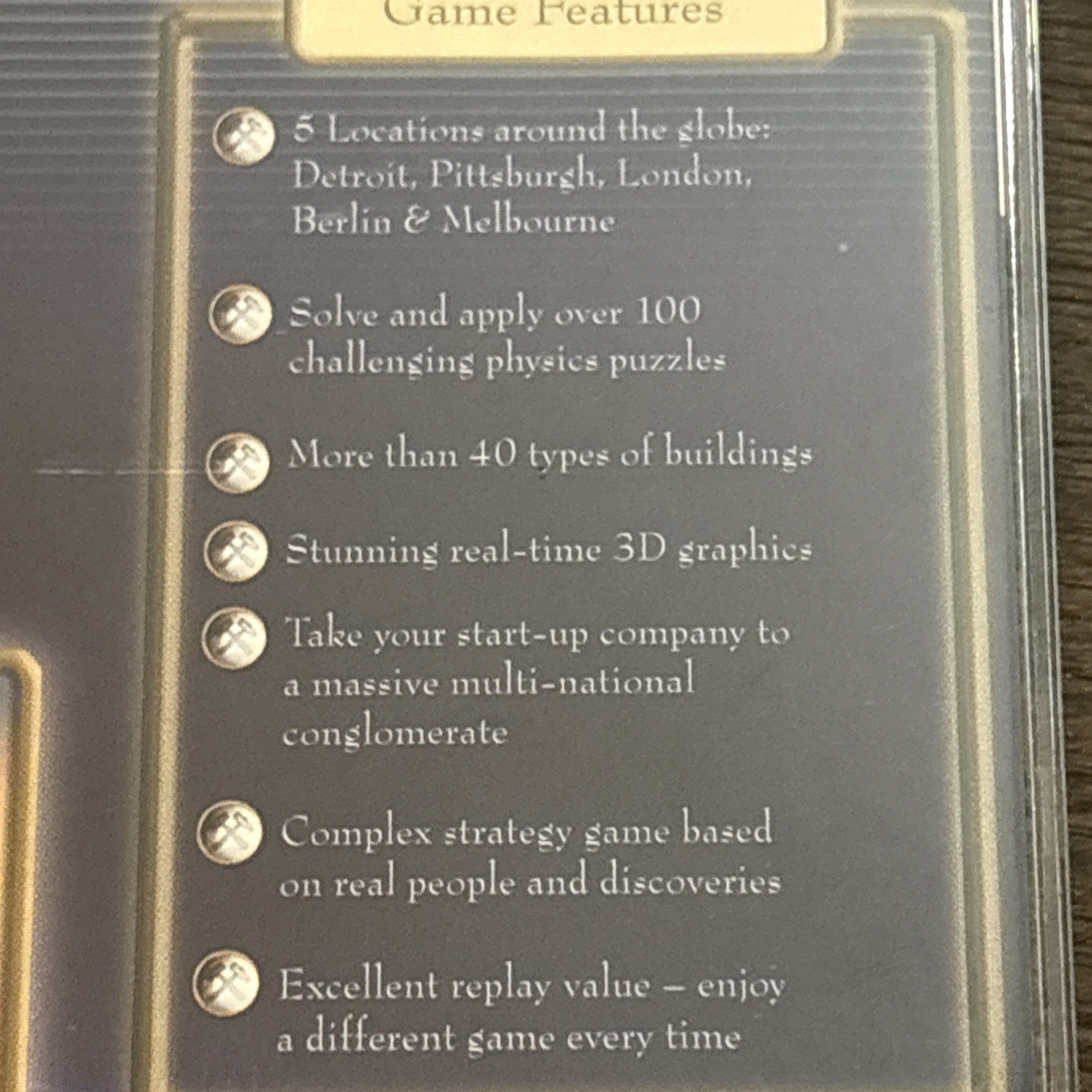 Genius The Tech Tycoon PC CD-ROM Software Video Game for Windows