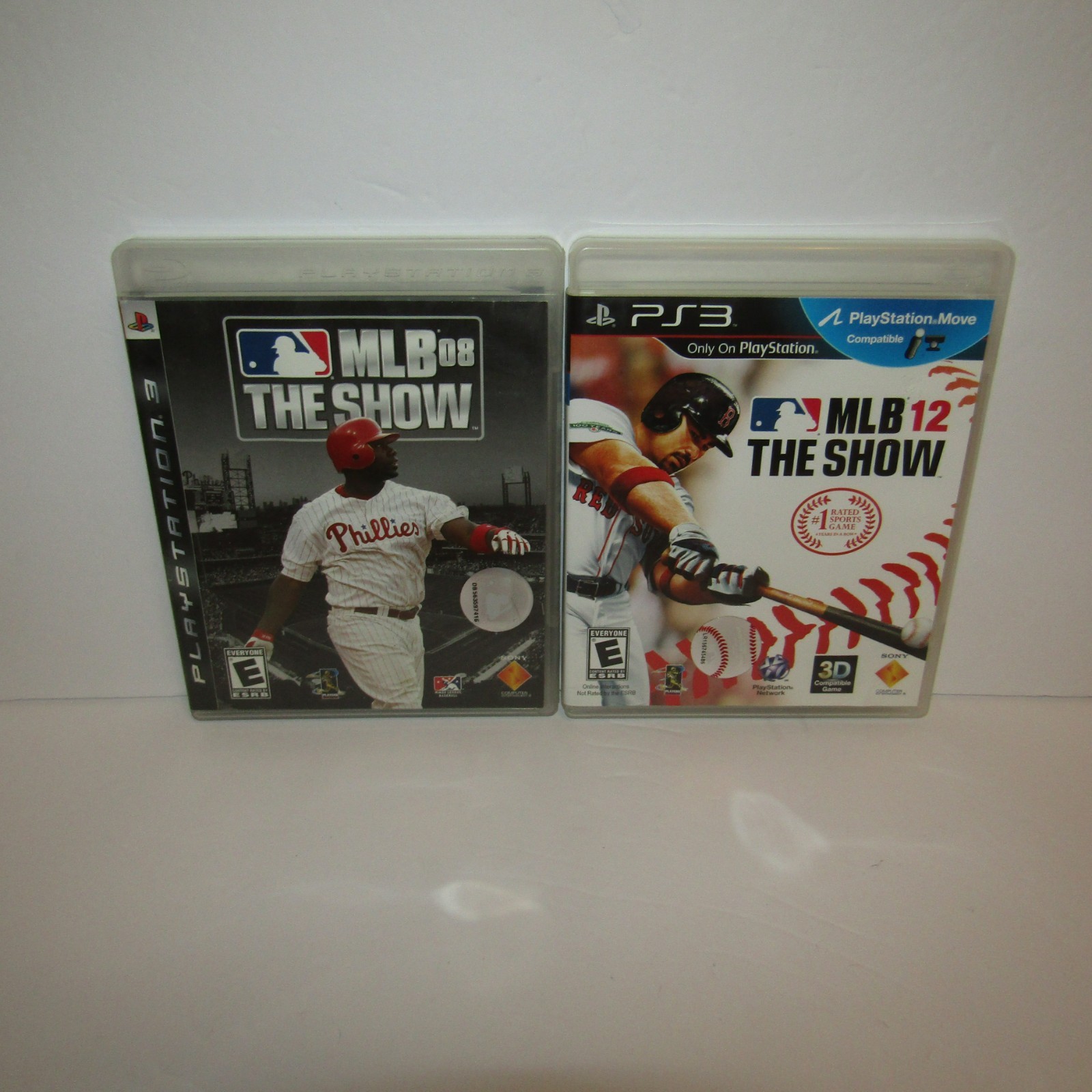 MLB 12 The Show / MLB 08 The Show Sony PlayStation 3 PS3 Baseball Video Game Lot