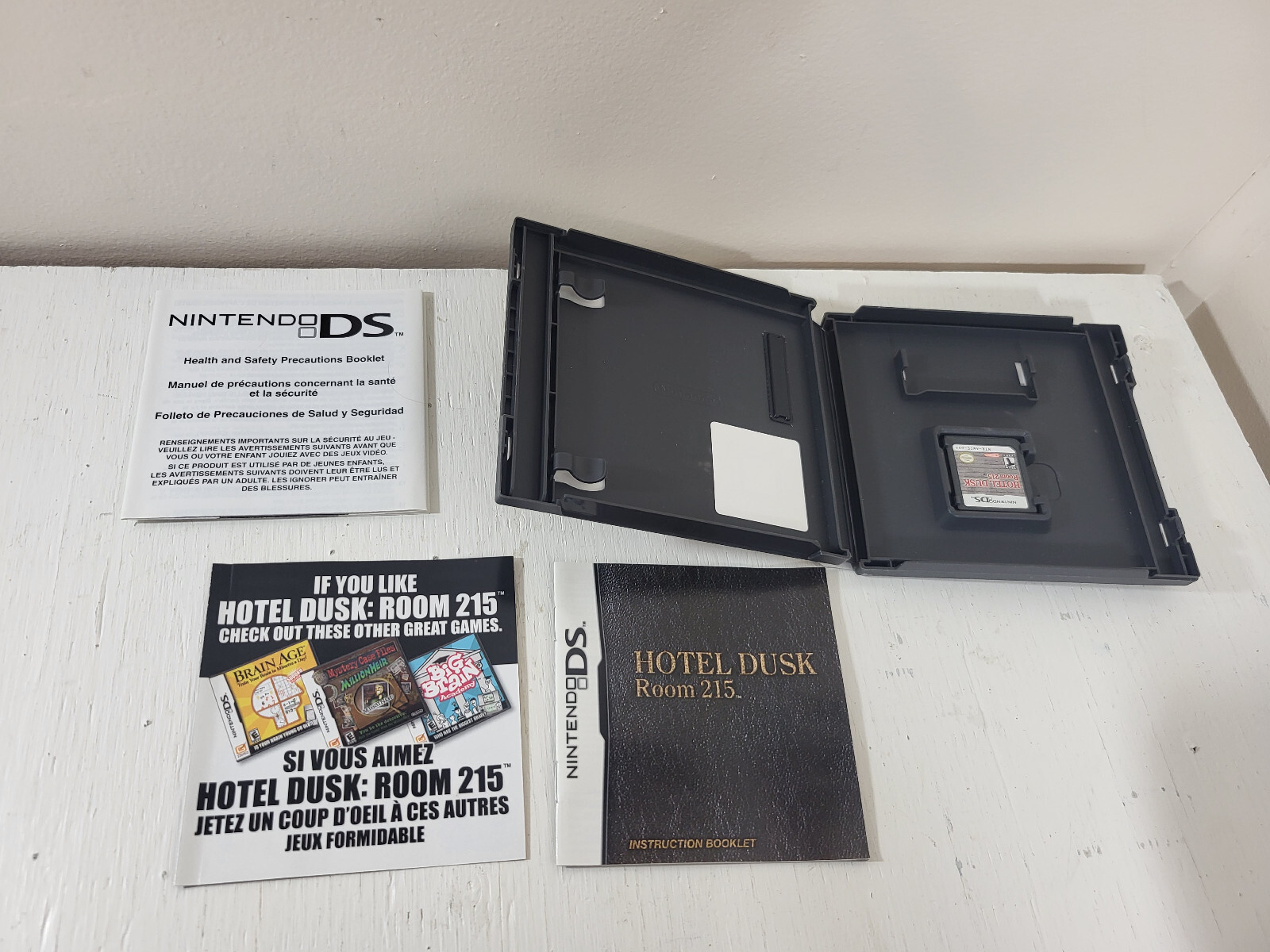Hotel Dusk: Room 215 (Nintendo DS, 2007) Manual Insert Game