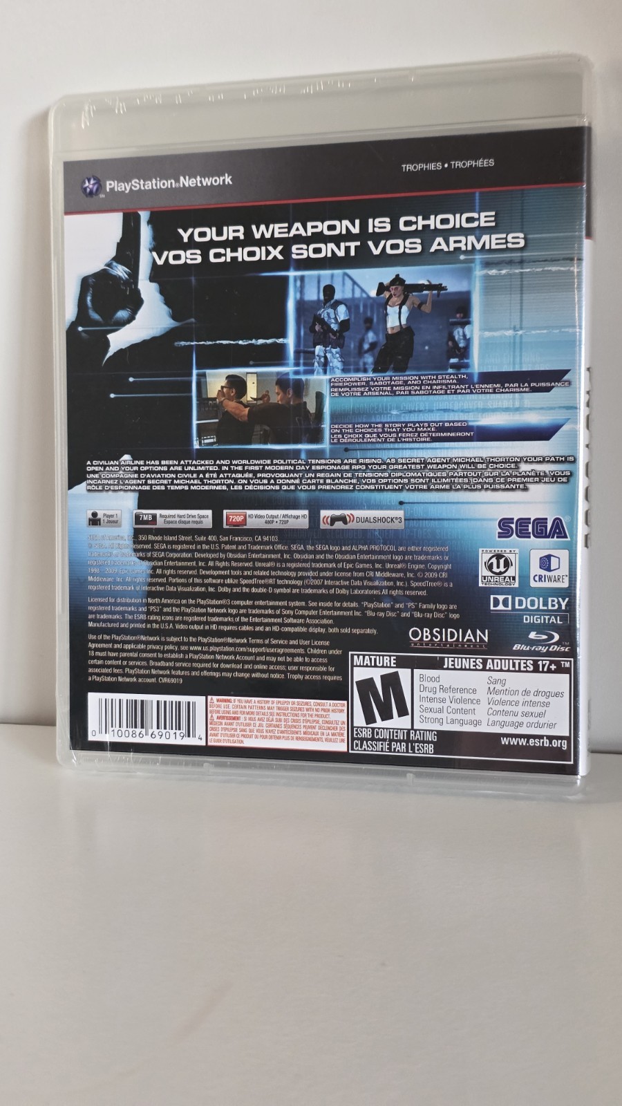 NEW Alpha Protocol The Espionage RPG Sony PlayStation 3 SEALED PS3