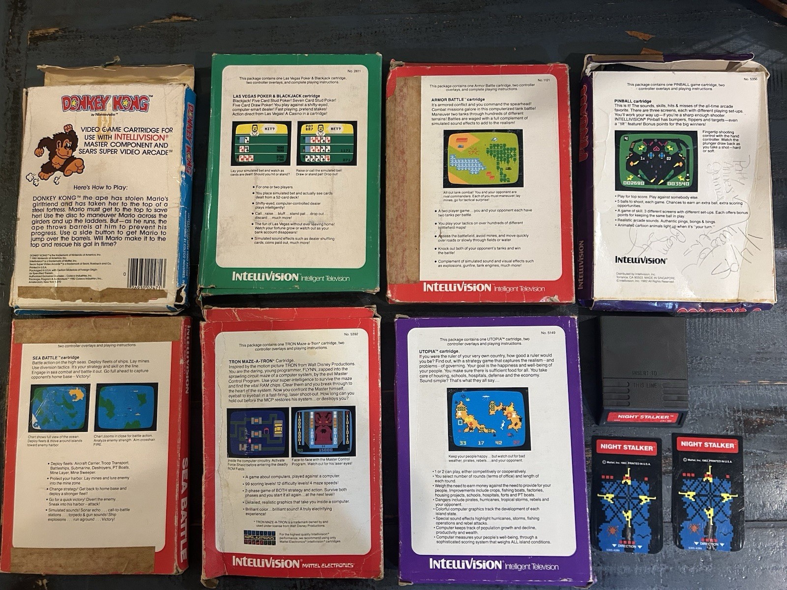 Intelivision Game Lot 8 Games