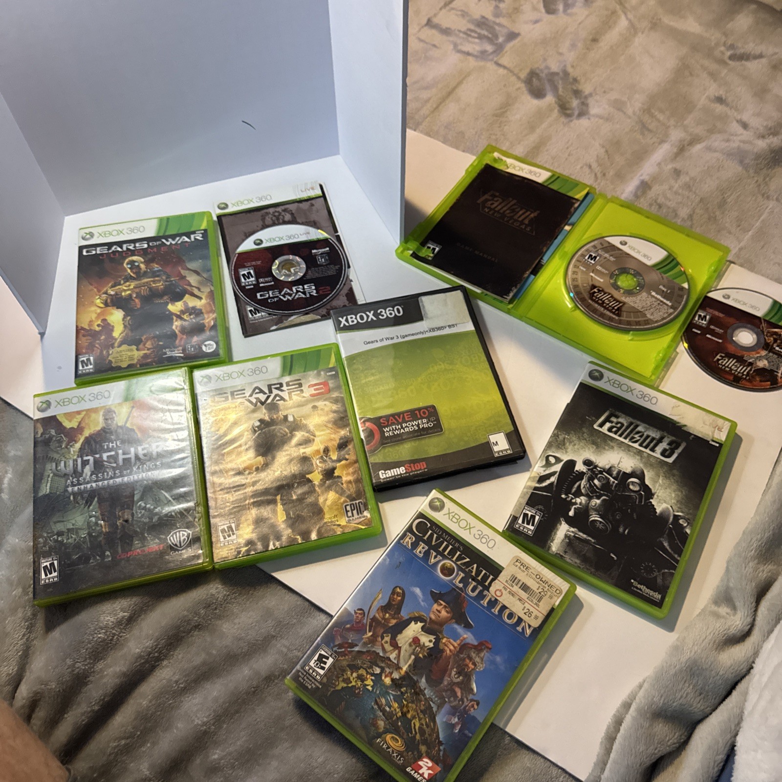 Xbox 360 Games 9 Games Unknown Working Condition!