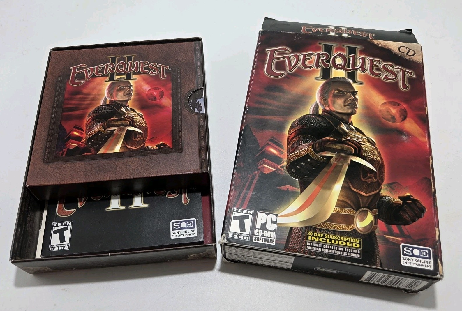 CIB Everquest II Complete 10 Disc Set PC CD-ROM MMORPG Norrath
