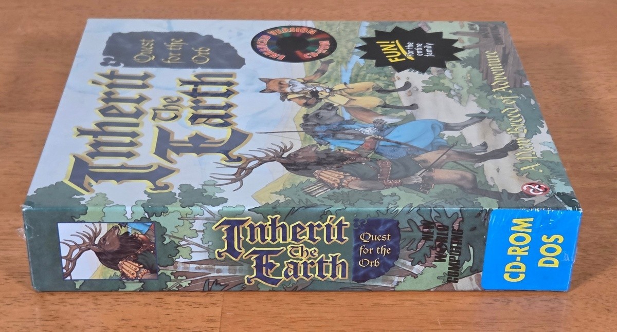 New Sealed Inherit the Earth Quest for Orb New World Computing IBM PC CD 1994