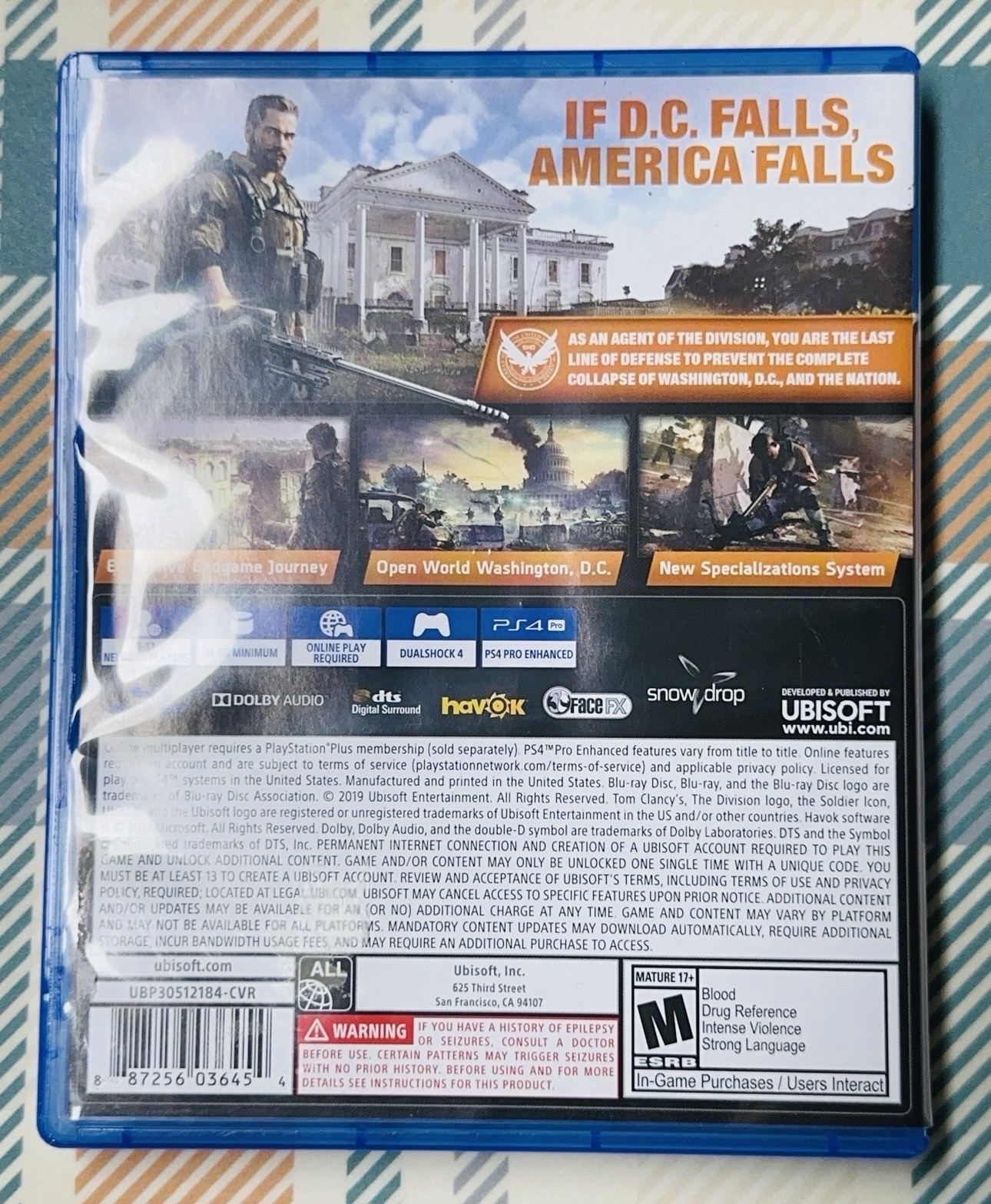 Tom Clancy’s The Division 2 (Sony PlayStation 4) Tested With Case F121