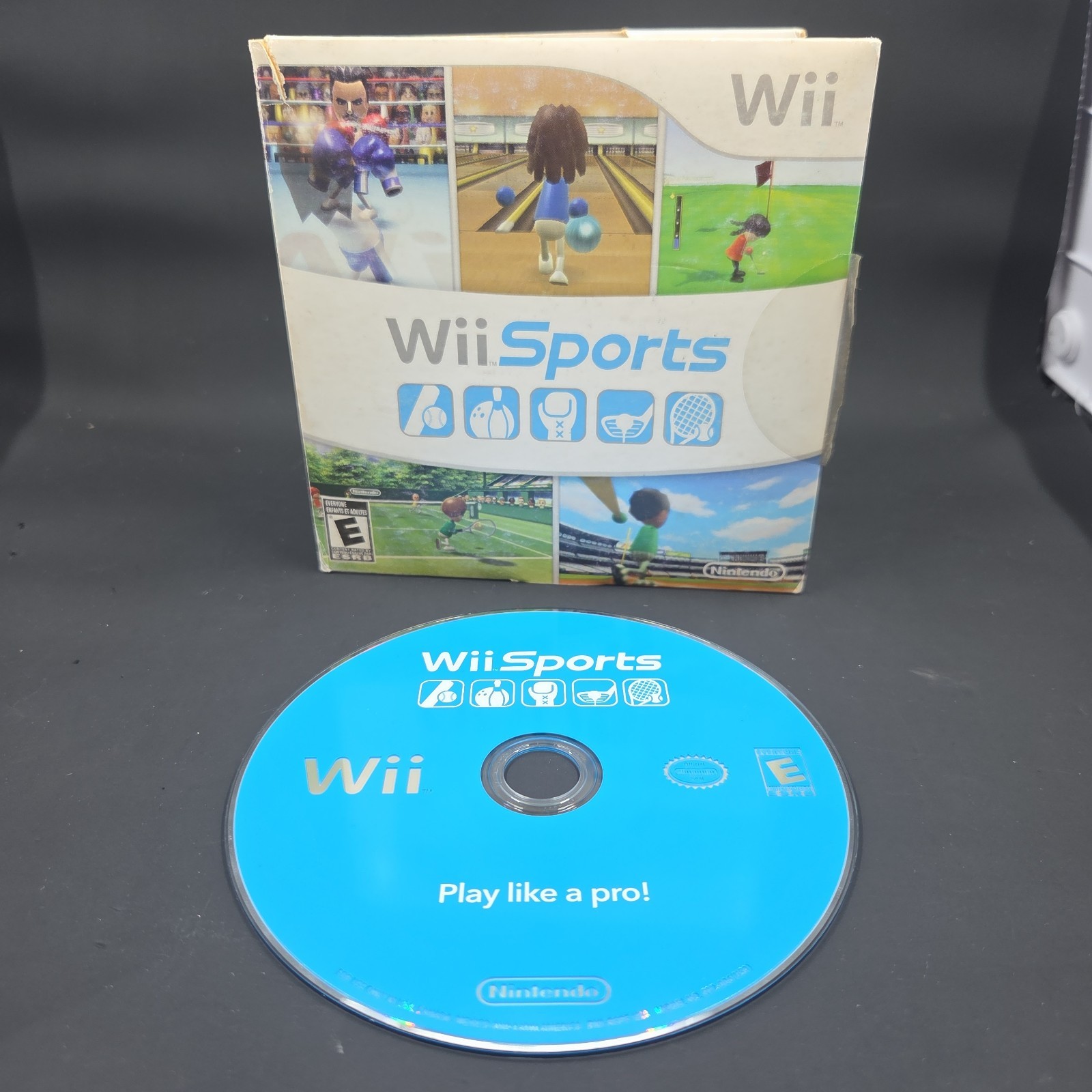 Wii Sports (Nintendo Wii, 2006) With Cardboard Sleeve TESTED & WORKING