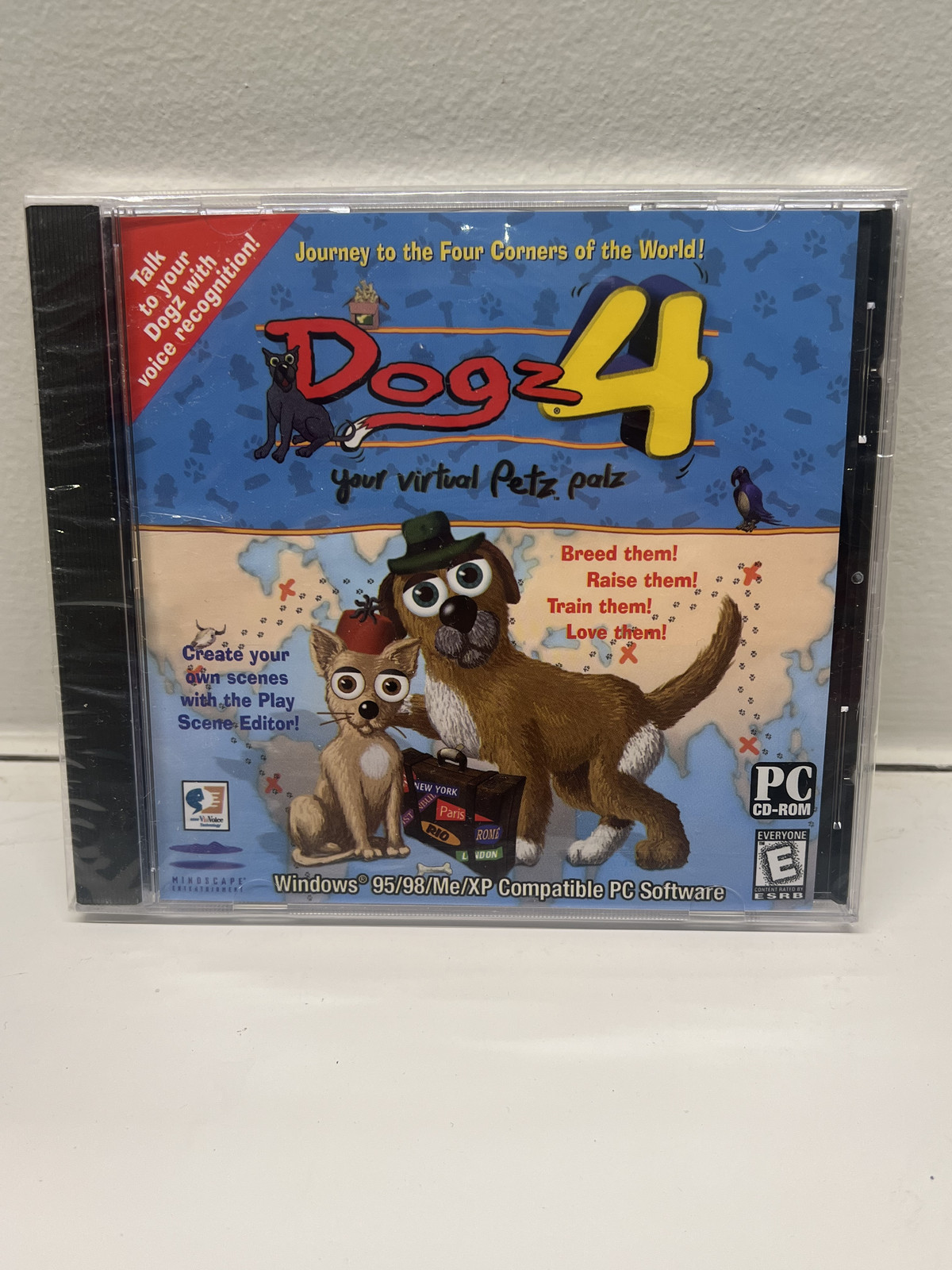 Dogz 4 PC CD-ROM Game Virtual Pet Simulator Ubisoft Retro Windows 98/XP NEW dogs