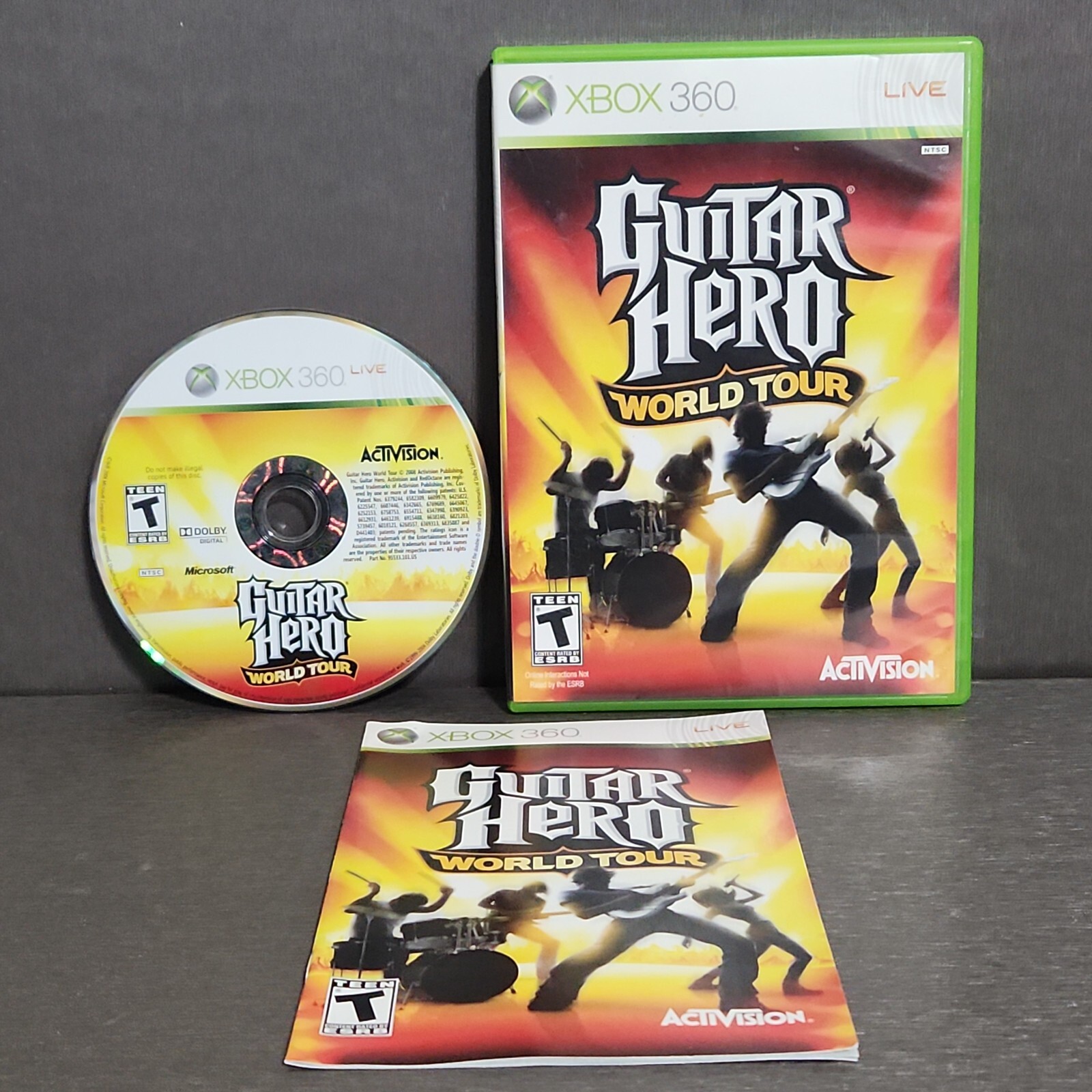 Guitar Hero World Tour Xbox 360 Game CIB Complete