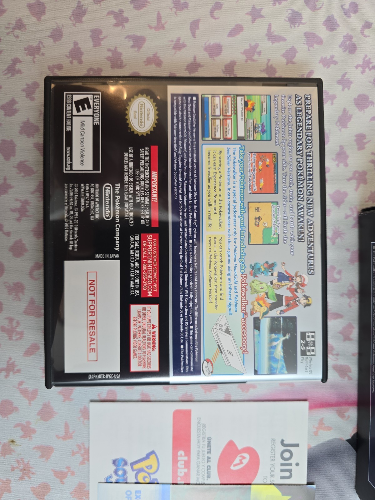 Pokemon SoulSilver – Does Not Include Pokewalker (Nintendo DS) Authentic