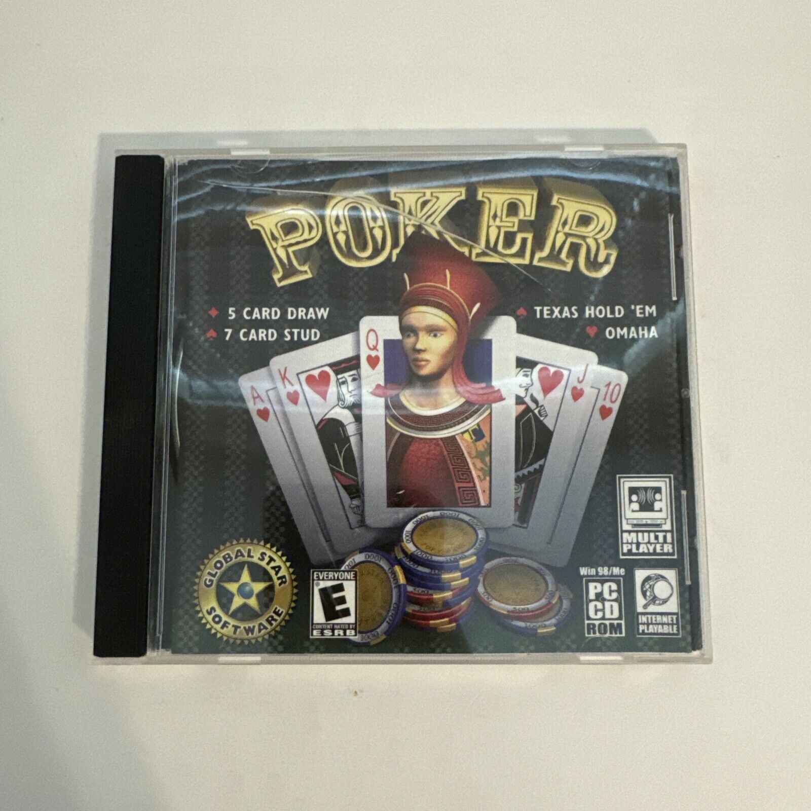 Poker Global Star Software Casino/Card Games Win 98/Me CD-ROM