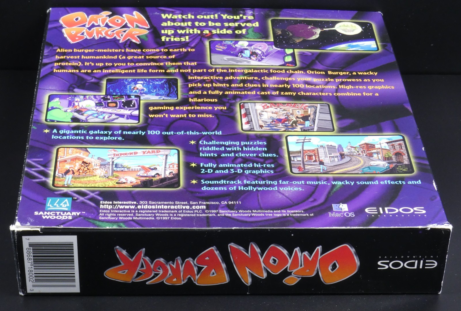 ORION BURGER Mac Version Game in Box
