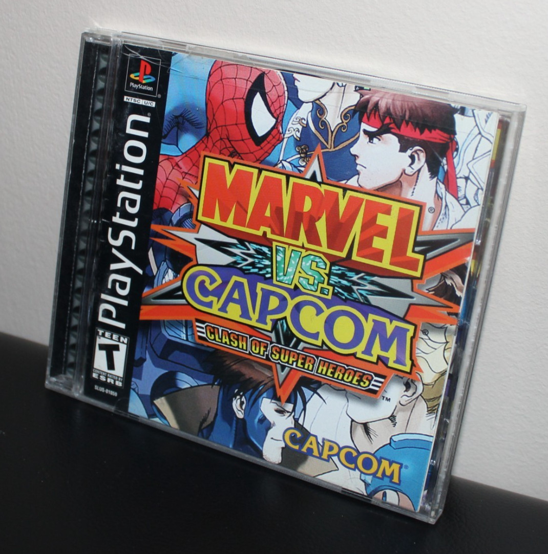 vintage 2000 Marvel vs. Capcom Clash Of Super Heroes Sony PlayStation 1 PS1 Game