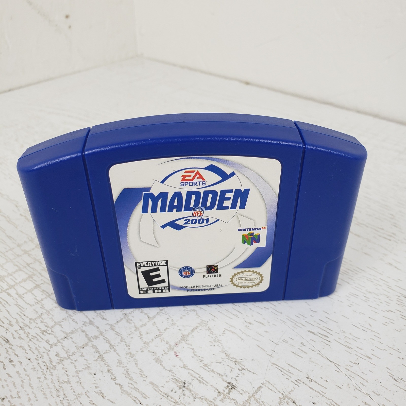 Madden NFL 2001 Nintendo 64 N64 Blue Cartridge EA Sports NUS-006 USA Tested